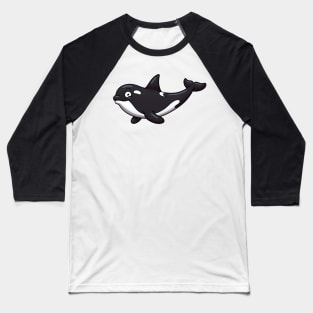 Cute Orca Or Killer Whale Baseball T-Shirt